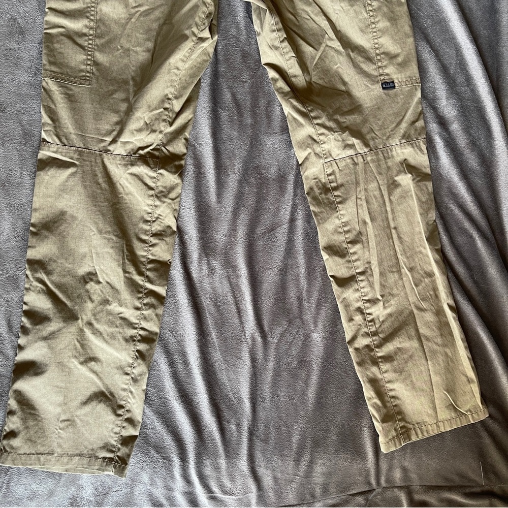 5.11 Tactical Tan Cargo Pants with Durable Design - Picture 9 of 13